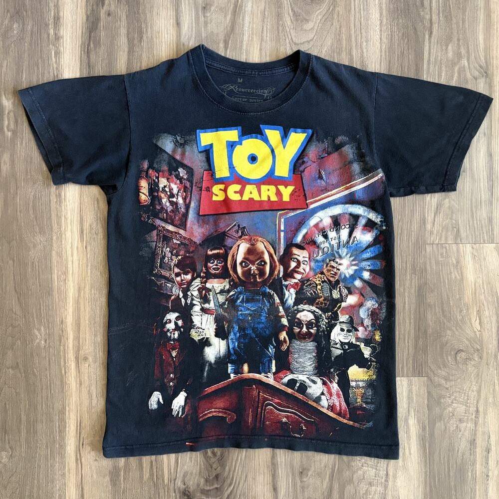 Vintage Mexican Bootleg Resurrection Toy Story Toy Scary T-Shirt Men's Size M